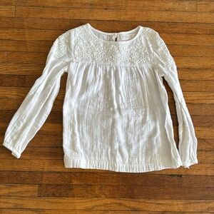 Zara embroidered blouse